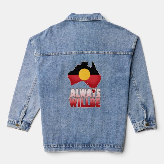 Altijd zal het oorspronkelijke land zijn, Australi Denim Jacket (Achterkant)