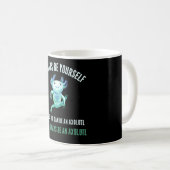 Altijd zelf, grappig Axolotl-ontwerp Koffiemok (Voorkant rechts)