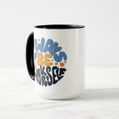 Altijd zelf - Motivatie prijsopgave Mok (Voorkant links)