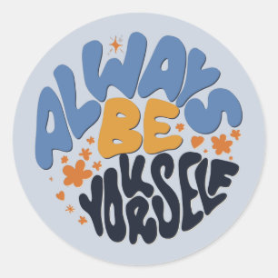 Altijd zelf - Motivatie prijsopgave Ronde Sticker