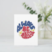 Altijd zelf - versterkende slogan briefkaart (Staand voorkant)