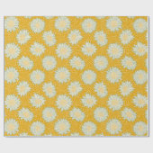 Altijd zonnebloem geel cadeaupapier (Vlak)