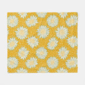 Altijd zonnebloem geel fleece deken (Voorkant (Horizontaal))