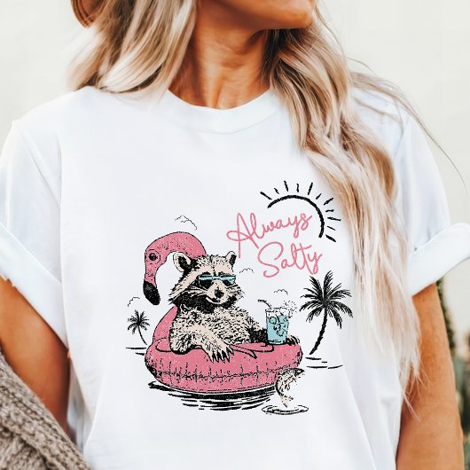 Altijd zoute wasbeer Tri-Blend shirt