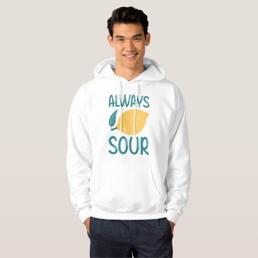 Altijd zuur hoodie (Voorkant volledig)