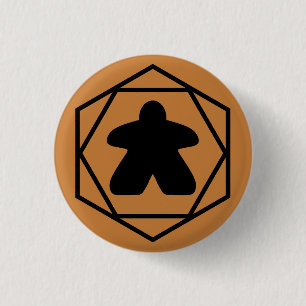 Altijd zwart-wit-artikel ronde button 3,2 cm