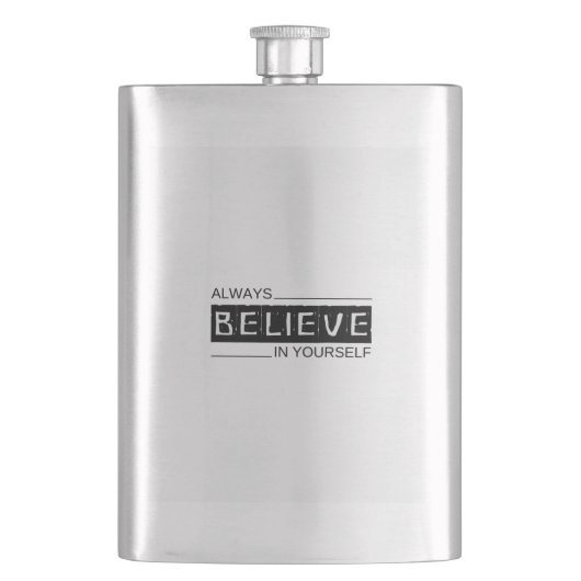 #altijdBelieveInYourselfClassicFlask Flacon (Voorkant)