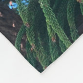 Altijdgroene naaldboom conifeer fleece deken (Hoek)