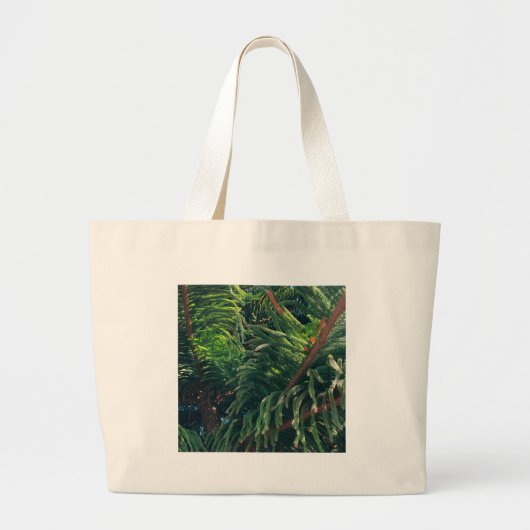 Altijdgroene naaldboom conifeer grote tote bag (Voorkant)