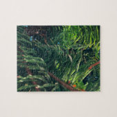 Altijdgroene naaldboom conifeer legpuzzel (Horizontaal)