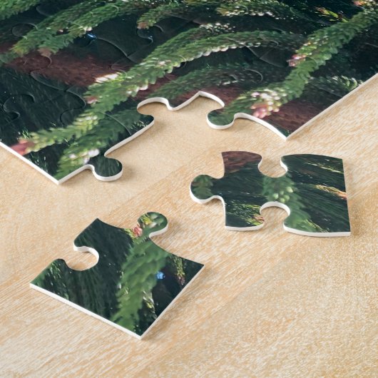 Altijdgroene naaldboom conifeer legpuzzel (Zijkant)