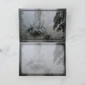 Altijdgroene Vakantie Feestdagen Kaart (Binnen)