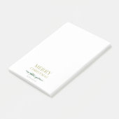 Altijdgroene Vrolijk Kerstmis Post-it® Notes (Schuin)