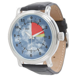 Altimeter in de wolken Trendy-polskwist Horloge