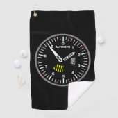 Altimetr Piloot Aviation Geek Golfhanddoek (Insitu)