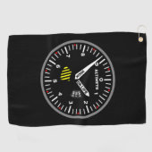 Altimetr Piloot Aviation Geek Golfhanddoek (Horizontaal)