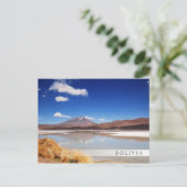 Altiplano-landschap met vulkaan in Bolivia Briefkaart (Staand voorkant)