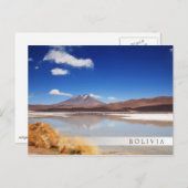 Altiplano-landschap met vulkaan in Bolivia Briefkaart (Voorkant / Achterkant)