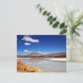 Altiplano-landschap met vulkaan in Bolivia Briefkaart (Staand voorkant)