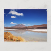 Altiplano-landschap met vulkaan in Bolivia Briefkaart (Voorkant)
