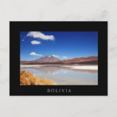 Altiplano-landschap met vulkaan in Bolivia Briefkaart (Voorkant)
