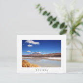 Altiplano-landschap met vulkaan in Bolivia Briefkaart (Staand voorkant)