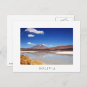 Altiplano-landschap met vulkaan in Bolivia Briefkaart (Voorkant / Achterkant)