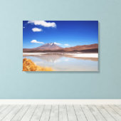 Altiplano-landschap met vulkaan in Bolivia Canvas Afdruk (Insitu (Houten vloer))