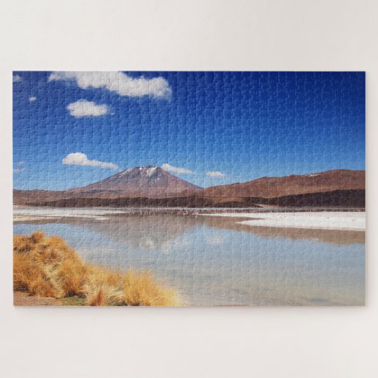 Altiplano-landschap met vulkaan in Bolivia Legpuzzel (Horizontaal)