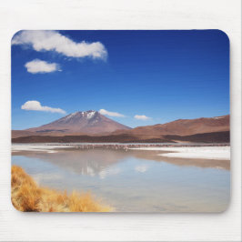 Altiplano-landschap met vulkaan in Bolivia Muismat