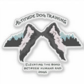 Altitude dog training die cut sticker (Voorkant)