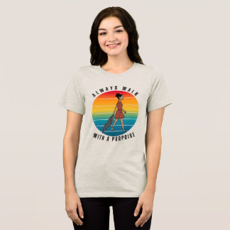 ALTJD MET EEN BRUINVIS LOPEN IS LACHWEKKEND Tri-Blend SHIRT