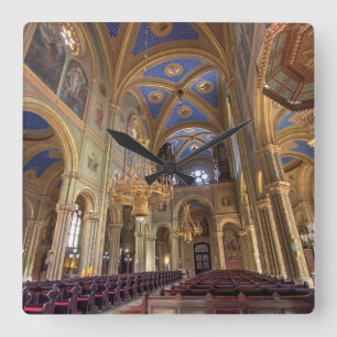 Altlerchenfelder Kirche Wenen Oostenrijk Vierkante Klok