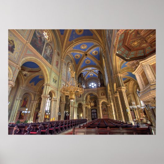 Altlerchenfelder Kirche Wien Österreich Poster (Voorkant)