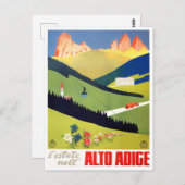 Alto Adige Italië Briefkaart (Voorkant / Achterkant)