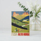Alto Adige (Zuid-Tirol) Italy Vintage Travel Briefkaart (Staand voorkant)