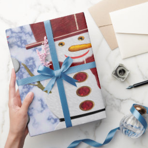 Alto Cheerful Snowman Cadeaupapier