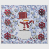 Alto Cheerful Snowman Cadeaupapier (Vlak)