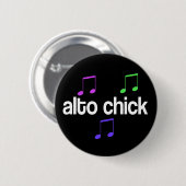 Alto Chick Music Button (Voorkant /achterkant)