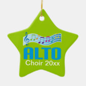 Alto Choir Keepomwille Ornament Gift for Singer (Voorkant)