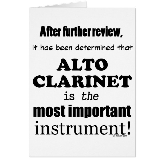 Alto Clarinet Belangrijkste instrument (Voorkant)
