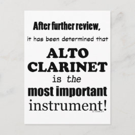 Alto Clarinet Belangrijkste instrument Briefkaart