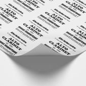 Alto Clarinet Belangrijkste instrument Cadeaupapier (Hoek)