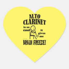 Alto Clarinet, Brain Freeze Heart Sticker