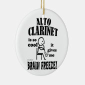 Alto Clarinet, Brain Freeze Keramisch Ornament (Rechts)