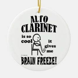Alto Clarinet, Brain Freeze Keramisch Ornament