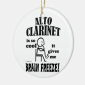 Alto Clarinet, Brain Freeze Keramisch Ornament (Links)