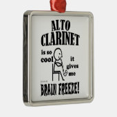 Alto Clarinet, Brain Freeze Metalen Ornament (Rechts)