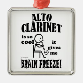 Alto Clarinet, Brain Freeze Metalen Ornament