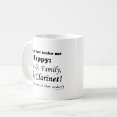 Alto Clarinet maakt me gelukkig Koffiemok (Voorkant links)